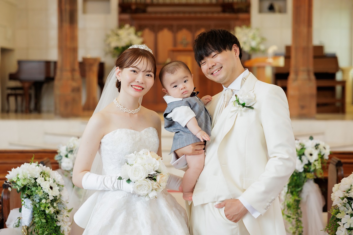 【結婚式レポート】お子様も一緒に♪チャペル×海でのロケーション撮影をご紹介