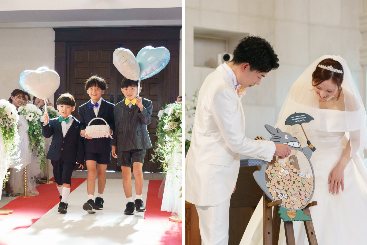 リングボーイとトトロの結婚証明書