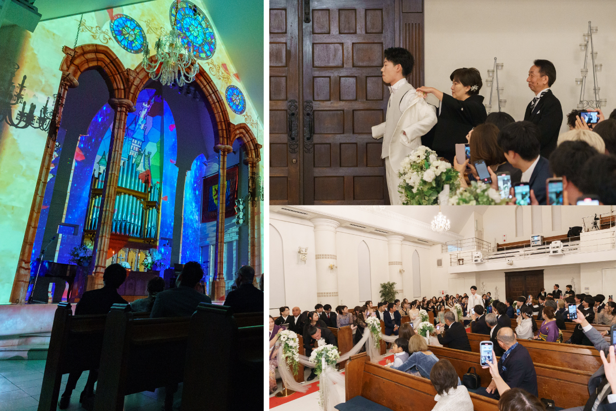 ジャケットセレモニーからの新郎入場