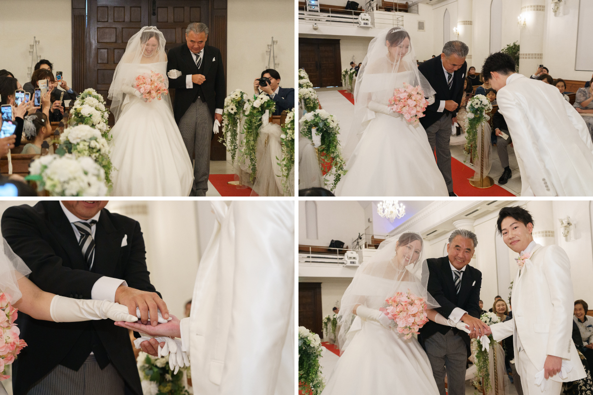 新婦入場シーン