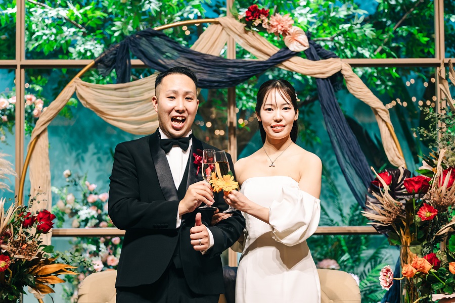 【結婚式レポート】リニューアルOPENのパーティ会場で*ゲストと楽しむウェディング