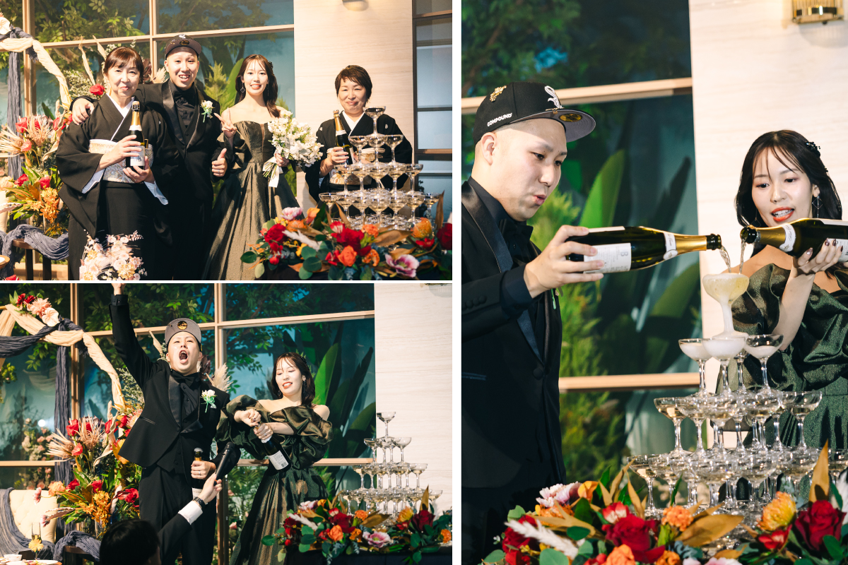 シャンパンタワー